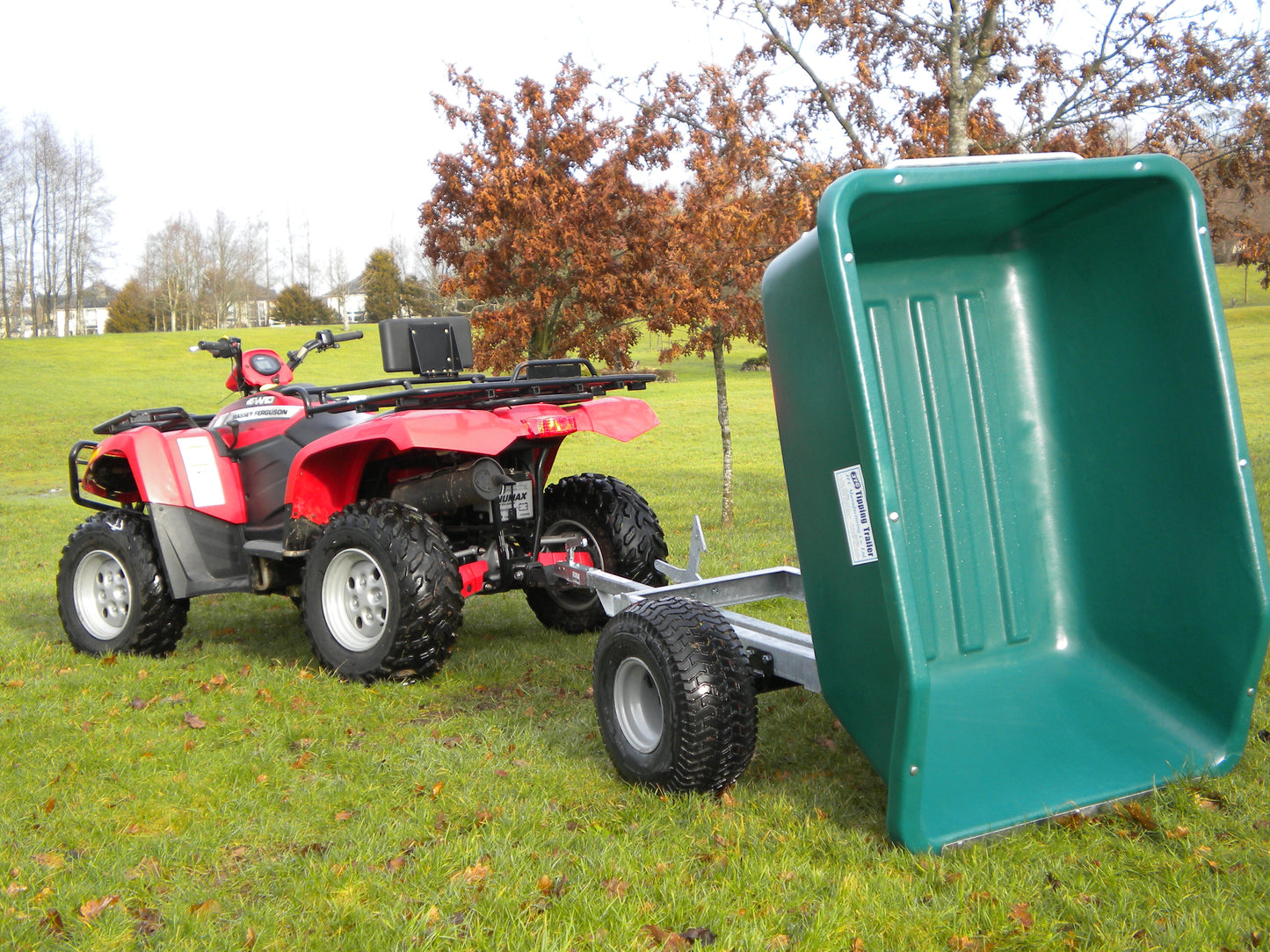 Großmuldenkippanhänger 500L für Pferdehof Golf- und Gartenbau JFC ATV500