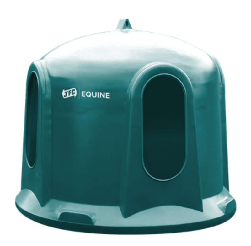 Heuglocke für Pferde 180cm - Wetterfeste Rundballenraufe aus Kunststoff