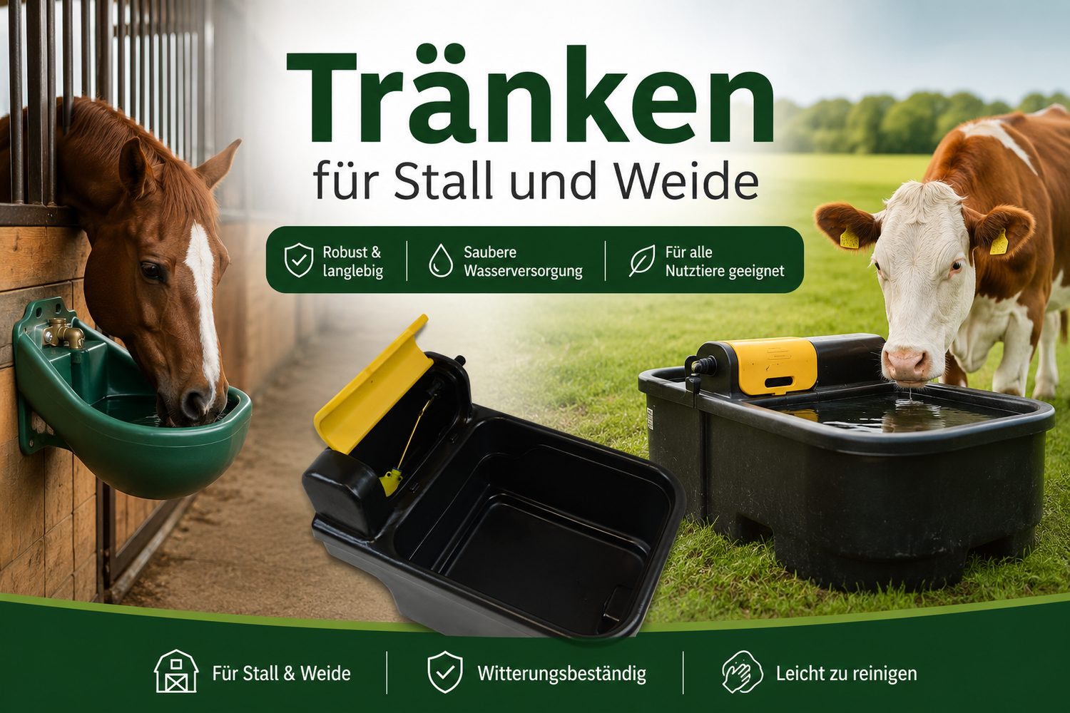 Tränken für Stall und Weide 