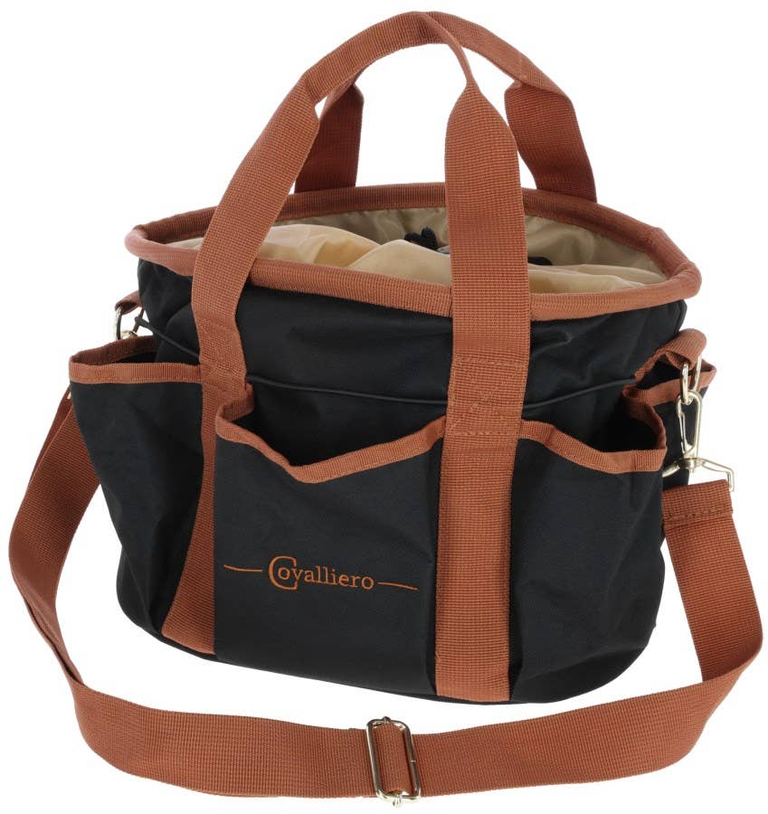 Covalliero Putzzeugtasche schwarz/braun