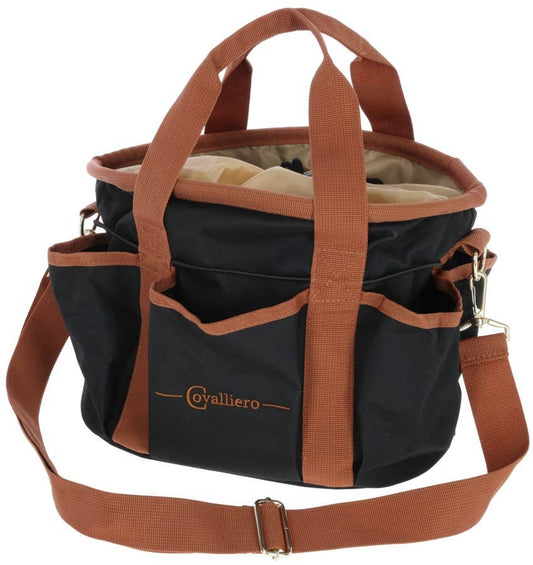 Covalliero Putzzeugtasche schwarz/braun