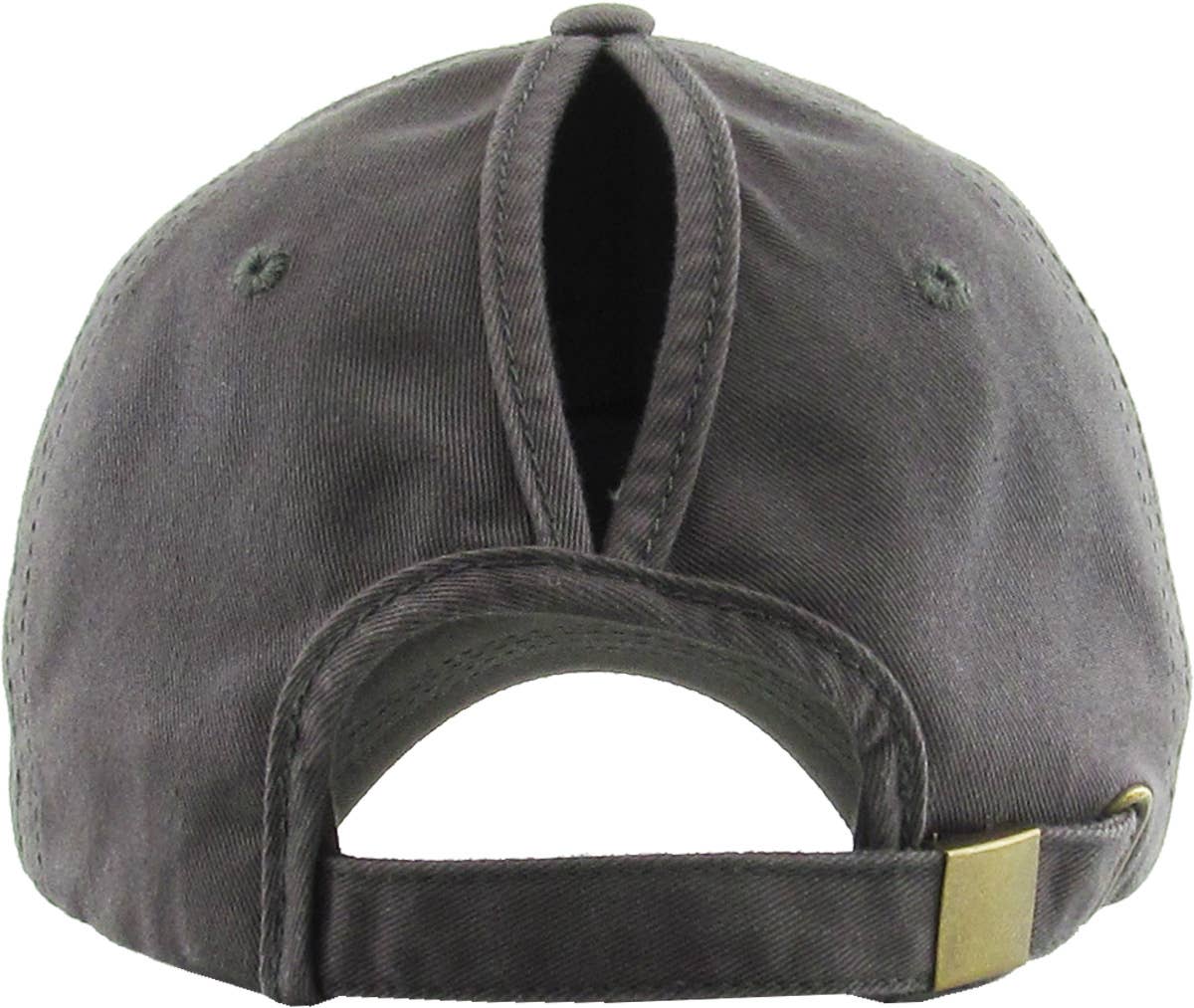 KBETHOS Baumwoll-Baseballkappe mit Schlitz für Zopf