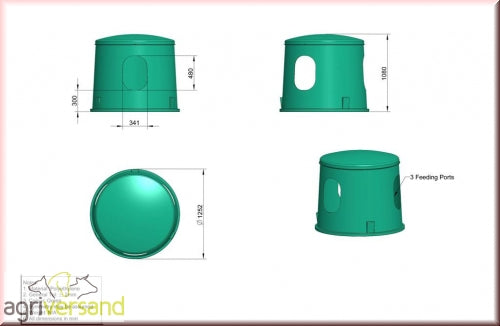 Heuraufe  für kleine Heurundballen HB03 JFC