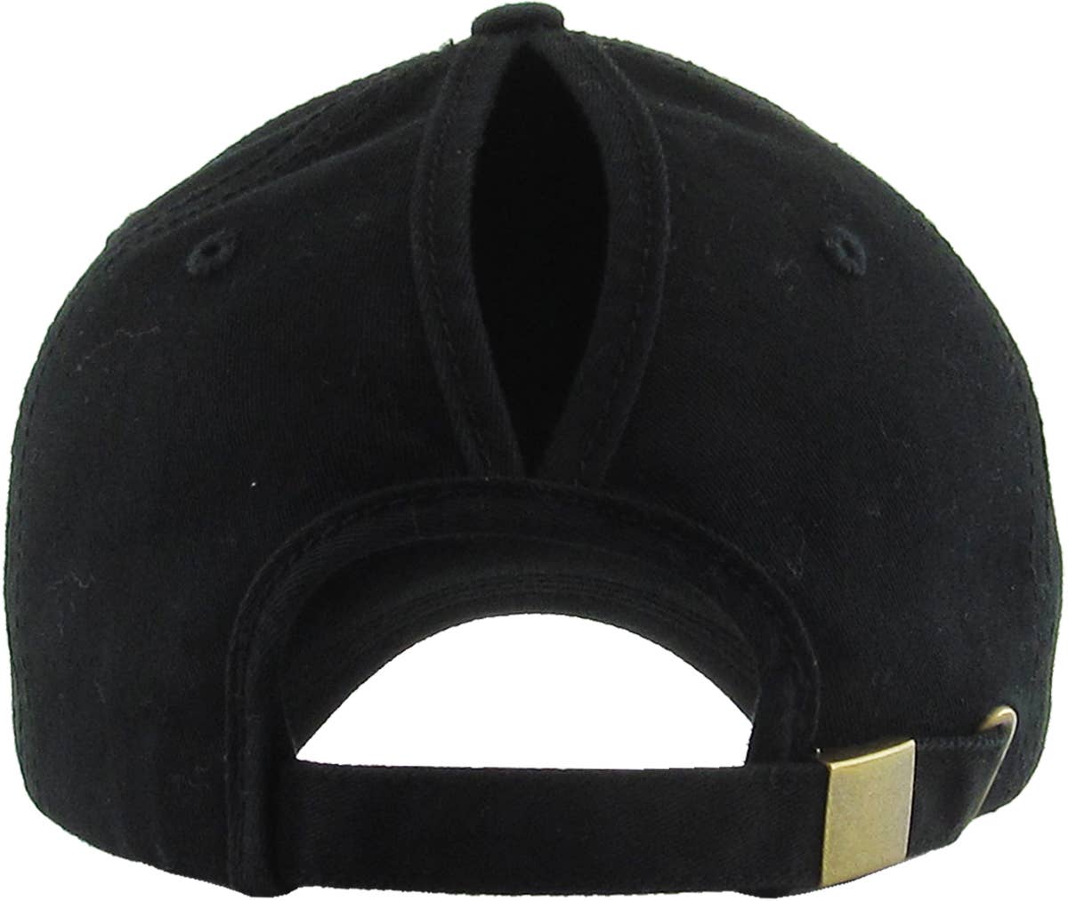 KBETHOS Baumwoll-Baseballkappe mit Schlitz für Zopf