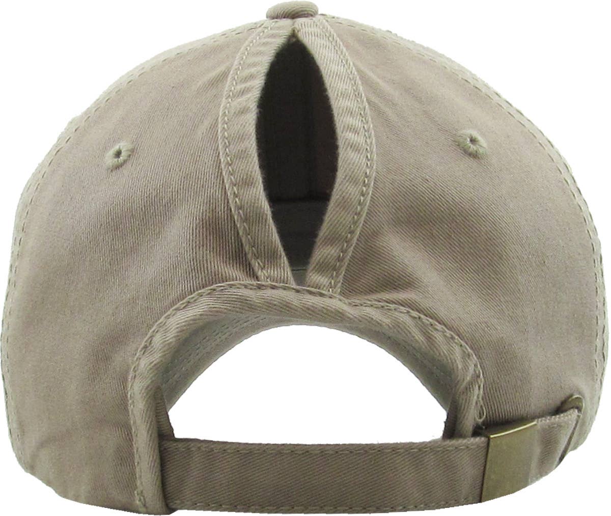 KBETHOS Baumwoll-Baseballkappe mit Schlitz für Zopf