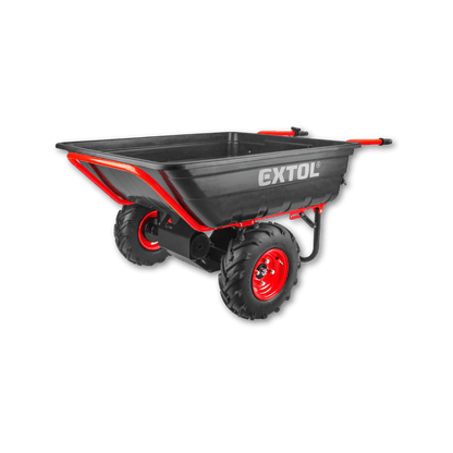 Elektrische Schubkarre mit Akku, 400kg, 225L Mulde, 40V, EXTOL PREMIUM