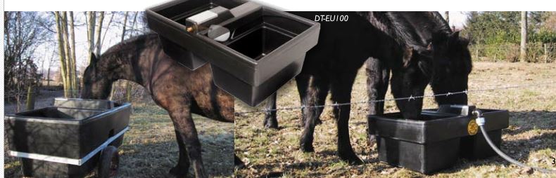Weidetränke DTEU100L mit Schwimmerventil – Trogtränke für Weide & Stall