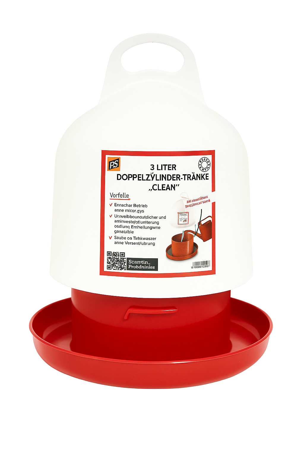 3 Liter Doppelzylindertränke