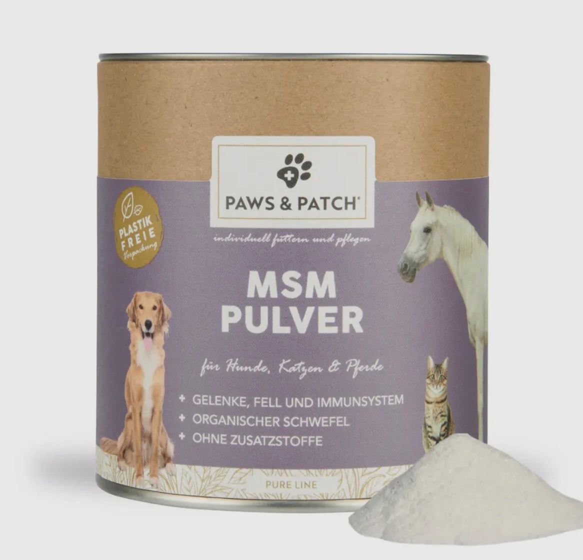 MSM Pulver für Hunde und Pferde 400g