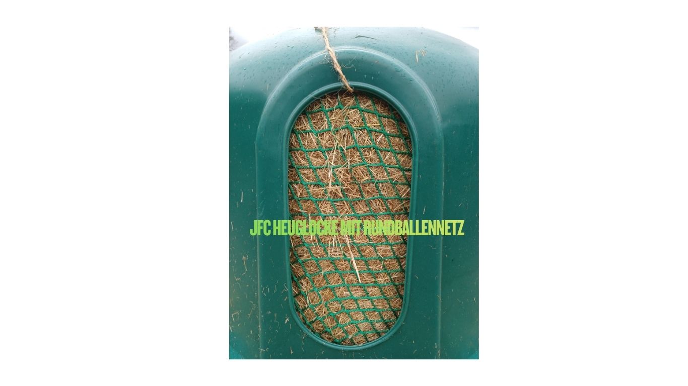 Heuglocke für Pferde + Rundballenheunetz  bis 160cm DRM Masche 45mm