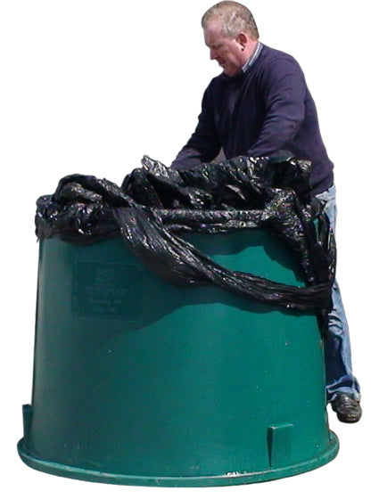 Wickelfolienbehälter für Heuballen und Silagefolie