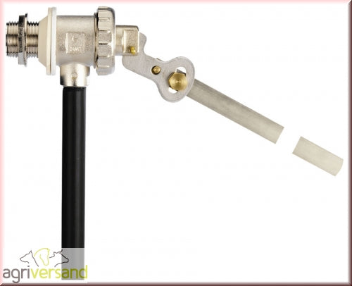 Messing-Schwimmerventil vernickelt 1/2" bis 2" inkl. Schwimmer