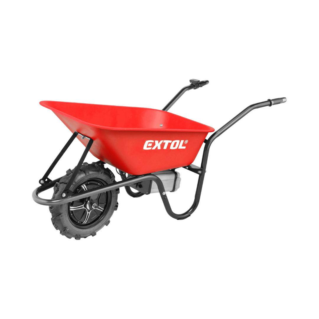 Elektrische Schubkarre mit Akku, 80L Mulde,  PREMIUM Kraft sparen