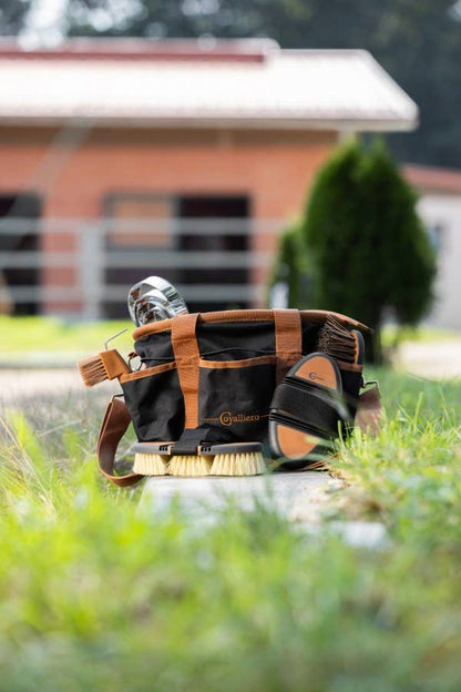 Covalliero Putzzeugtasche schwarz/braun
