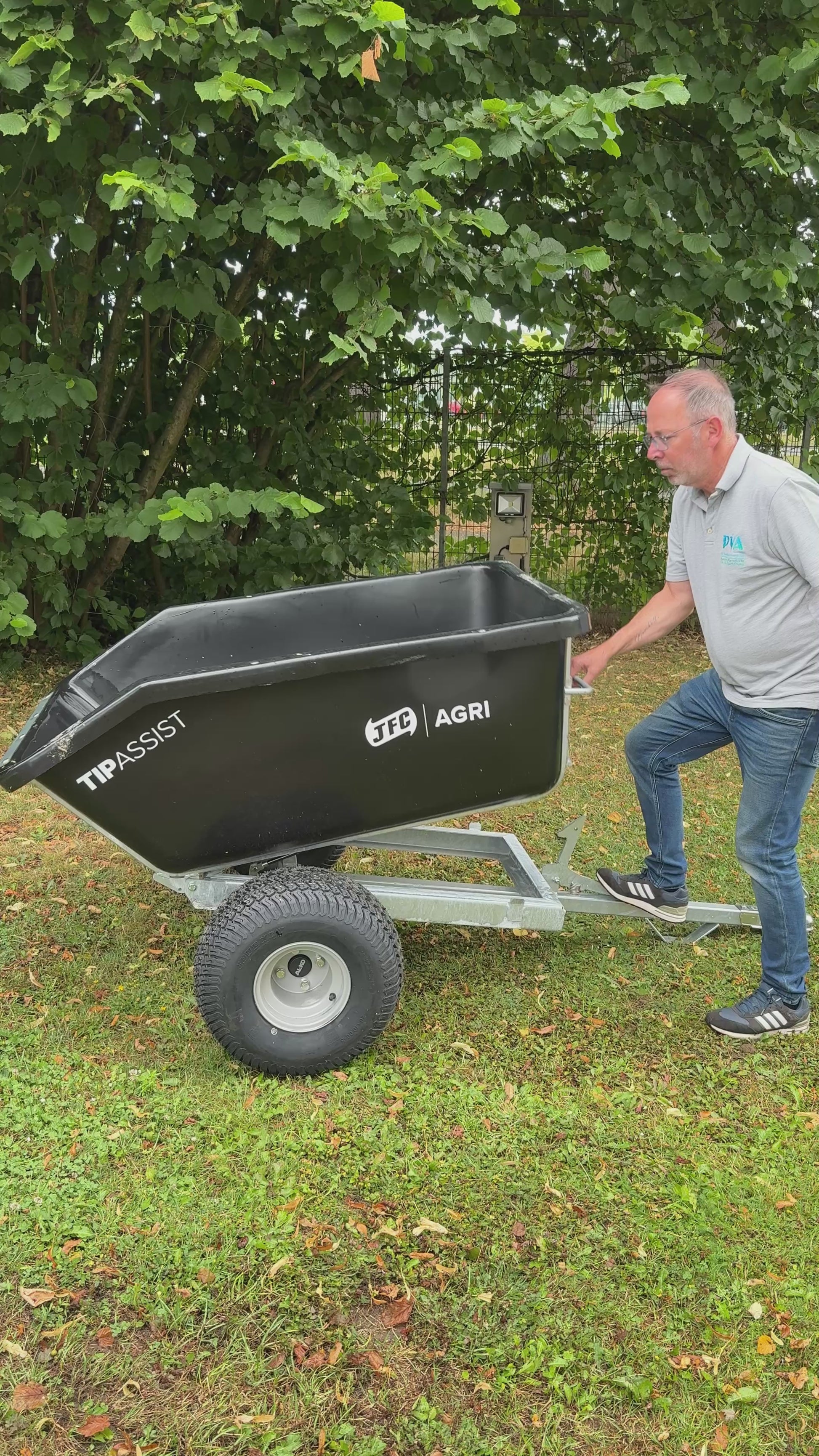 Hydraulikanhänger Kippfunktion